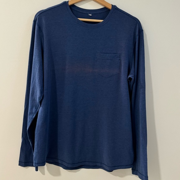Lululemon Long Sleeve Tee Men’s Large Blue - Picture 3 of 5